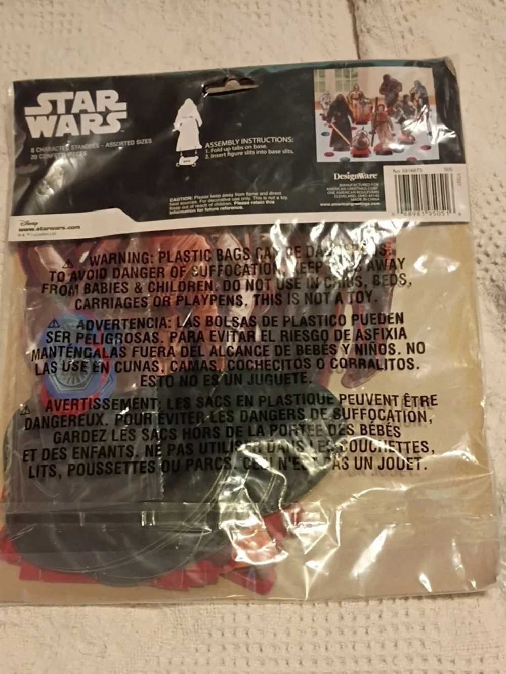 Disney Star Wars Character Table Standees - Red, Blue, Black